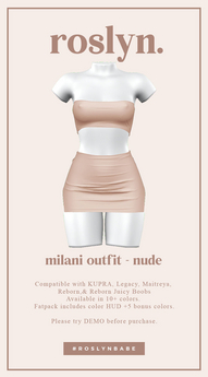 Second Life Marketplace - roslyn. milani outfit. nude